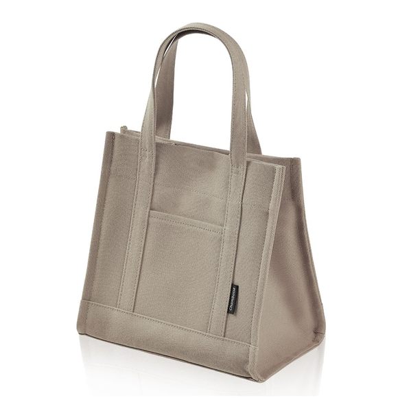 Mini Tote Bag - Stylish & Compact Canvas Tote With Snap Closure, Ideal >:) - Picture 1 of 9